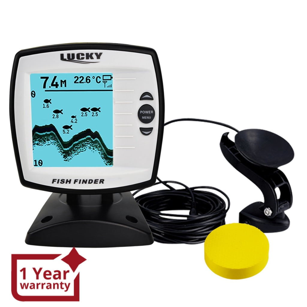 FF-918N1 LUCKY Fish Finder Depth Sounder Transducer 328feet(100m) with –  Gain Express