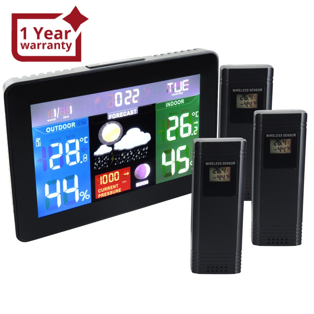 Digital Barometer with Wireless Temperature-RH Sensor