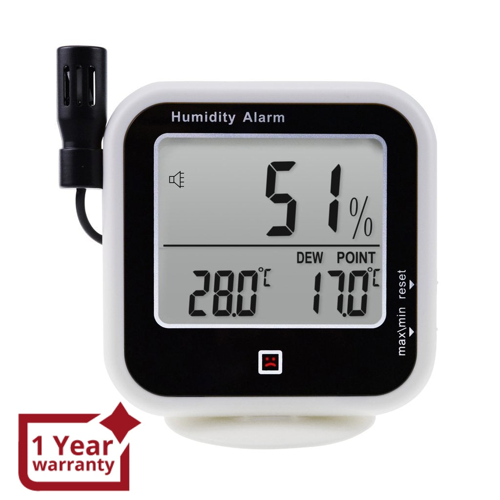 MEASUREMAN Digital Thermometer Hygrometer Gauge Max/Min Indoor