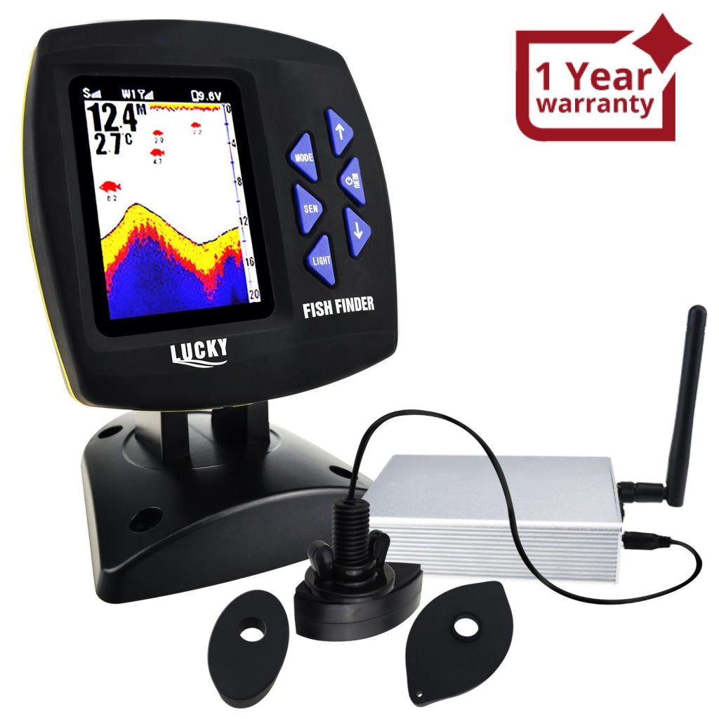 FF-918_CWLS LUCKY Color Display Boat Fish Finder Wireless Remote Contr –  Gain Express
