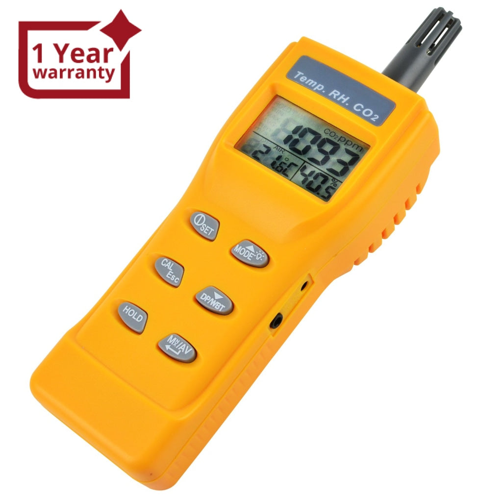 Orange Mini Digital Electronic Temperature Humidity Meter Gauge