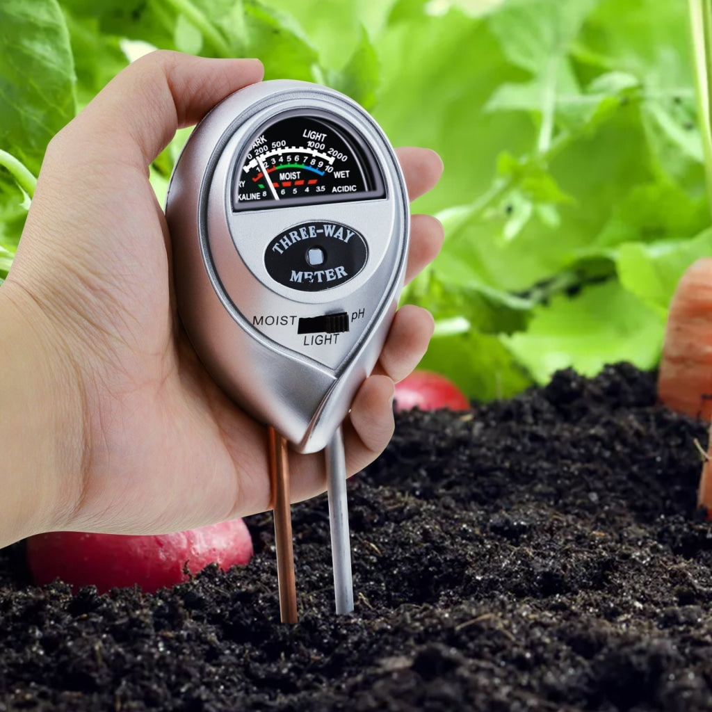 Plant Garden Soil Meter: Light, Moisture, pH, Temperature