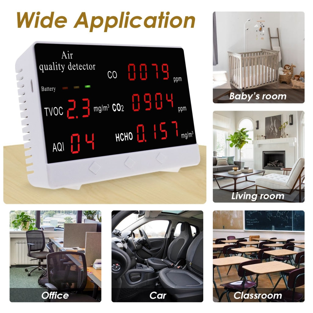  Air Quality Monitor, Formaldehyde Detector