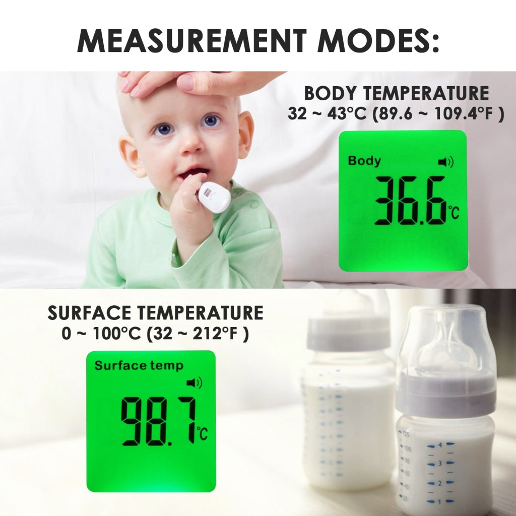 IR Gun  Infrared Thermometer Gun, 95 to 107.6 deg F