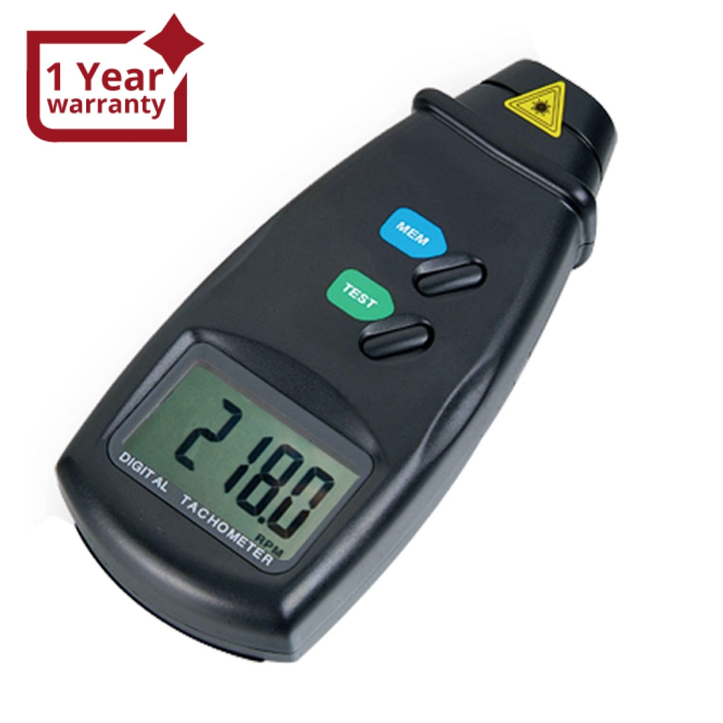 Digital Tachometer, Non-Contact RPM Gauge Marker 2.5~99,999 RPM High  Precision Tachometer, Easy to Use Digital Photo Laser Tachometer Automatic  Memory