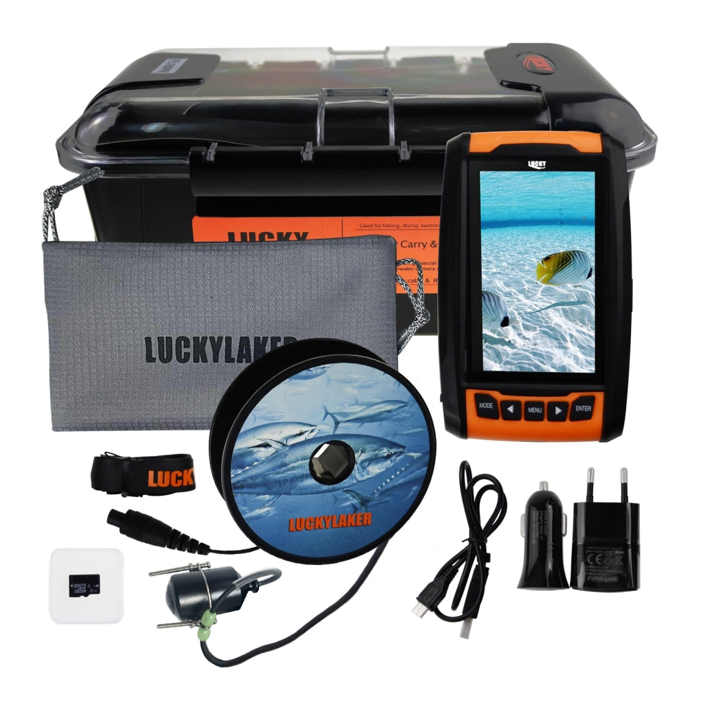 7 Inch 20m Underwater Fishing Video Camera Fish Finder IP68 Waterproof 38  LEDs 360 Degree Rotating Camera 