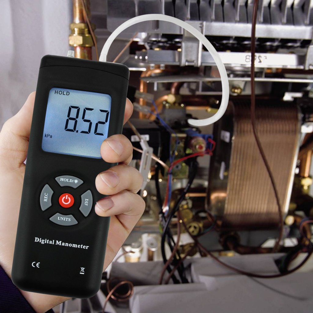 82152 Digital Differential Air Pressure Manometer 15.000psi Gauge