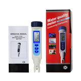 837-2 Salinity & Temp Meter Pen Type Salt Water Quality Tester ATC NaCl, 9999 ppm / 100.0ppt/ 10% / 0.95-1.08 SG Measurement Units 3-in-1 Checker for Saltwater Aquarium Pond Food Pool Cooking Seawater