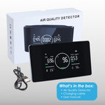 Aqm-421 Professional 5In1 Indoor Air Quality Monitor Co | Co2 Tvoc Meter Humidity & Temperature