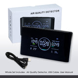 Aqm-422 Iaq Monitor 5 In 1 Professional Hcho | Co2 Tvoc Meter With Humidity & Temperature