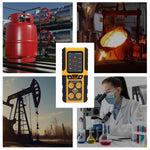 Aqm-434 Gas Leak Detector 4-In-1 H2S|Ex|O2|Co Tester Analyzer Instant Alerts Audible Light