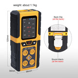 Aqm-434 Gas Leak Detector 4-In-1 H2S|Ex|O2|Co Tester Analyzer Instant Alerts Audible Light