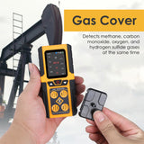 Aqm-434 Gas Leak Detector 4-In-1 H2S|Ex|O2|Co Tester Analyzer Instant Alerts Audible Light