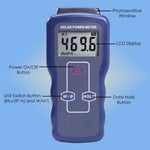 Emf-427 Solar Power Meter Sun Light Radiation Testing For Energy Research Meteorology Agriculture