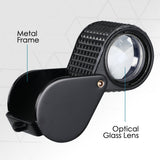 Gem-451 Magnifier Mini Jeweler Loupe (10X / 20X 30X) 18Mm High-Quality Optical Triplet Lens Battery