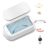 Ultrasonic Jewelry Cleaner Machine 600Ml Portable Denture And Eye Glasses High Frequency Vibration