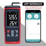 Lux-426 Split Type Digital Light Lux Meter With Temperature Measure Colored Lcd Display Illuminance