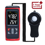 Lux-426 Split Type Digital Light Lux Meter With Temperature Measure Colored Lcd Display Illuminance