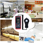 Lux-426 Split Type Digital Light Lux Meter With Temperature Measure Colored Lcd Display Illuminance