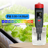 Phm-443 Digital Pentype Ph Meter High Accuracy Colored Screen | Red Backlight Alarm 3-Point