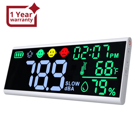 Slm-413 Wall-Mounted|Desktop Noise Decibel Meter 13’’ Colored Screen Sound Level Tester 130Db