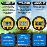 Sqm-438 3-In-1 Soil Acidity / Alkalinity Ph Tester With Temperature And Moisture Measurement