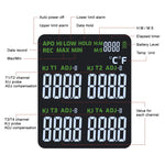 The-373 K/J/T Datalogger Thermocouple Thermometer -200~1372°C (-328~2501°F) 4-Channel Display