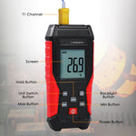 The-418 Digital K-Type Thermocouple Thermometer With Wired And Stainless Steel Probe High Low