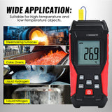 The-418 Digital K-Type Thermocouple Thermometer With Wired And Stainless Steel Probe High Low
