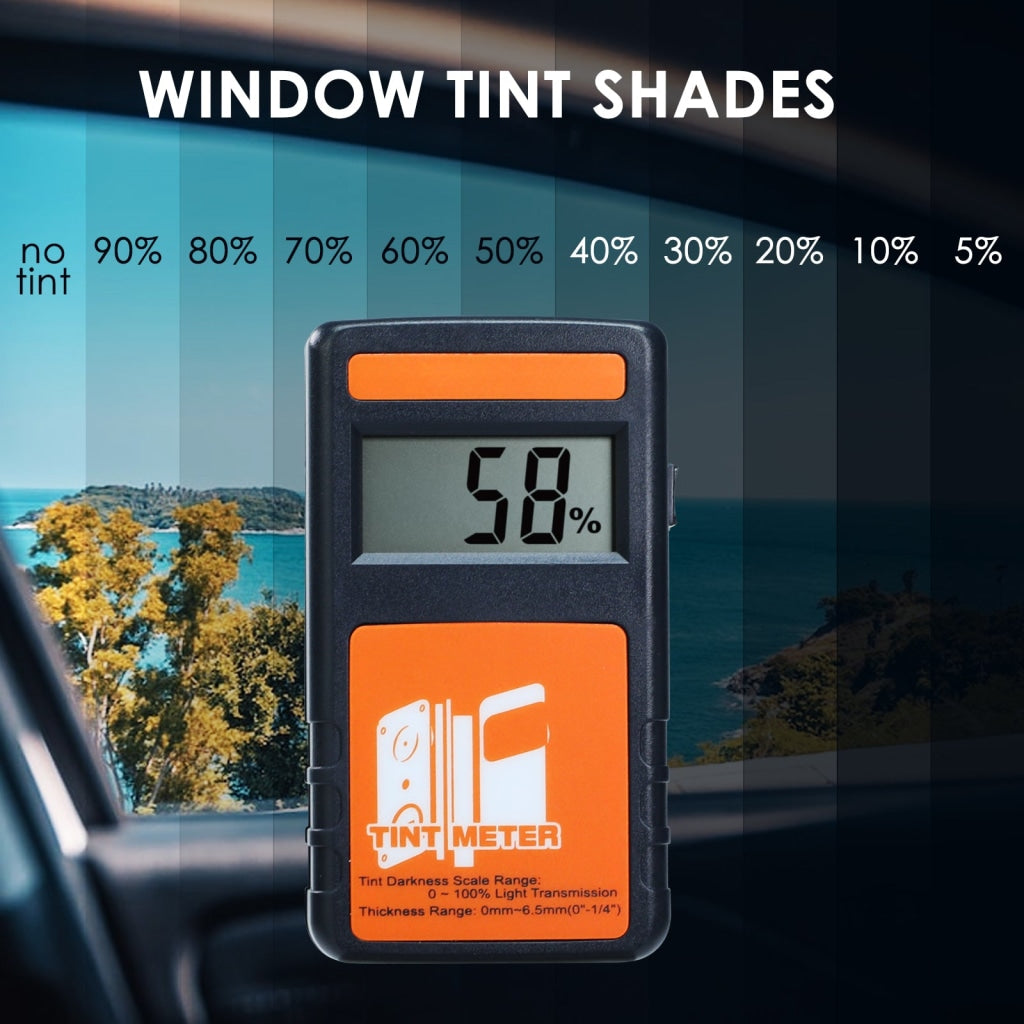 TK214PLUS Portable Window Tint Meter 100% Visual Light Transmission (V –  Tekcoplus Ltd.