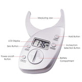 510 - 160 510 - 160 Digital Body Fat Caliper Analyzer Measure mm inch LCD for Men / Women Healthy Pocket Weight Monitor - Gain Express