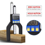 6 - 043R 6 - 043R Mini Digital Height & Depth Gauge 0 - 80mm Range with Magnetic Base Self Standing For Saw Table Woodworking, Construction, Home Decoration - Gain Express