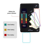 710 - 110 / BAT - 377 Battery Tester Checker C AA AAA D N 9V 1.5V Button Cell Batteries Clear Bar Graph LCD Display Pocket Size - Gain Express