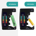 710 - 110 710 - 110 / BAT - 377 Battery Tester Checker C AA AAA D N 9V 1.5V Button Cell Batteries Clear Bar Graph LCD Display Pocket Size - Gain Express