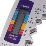 710 - 110 / BAT - 377 Battery Tester Checker C AA AAA D N 9V 1.5V Button Cell Batteries Clear Bar Graph LCD Display Pocket Size - Gain Express