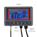 7530 Digital CO2 Carbon Dioxide IAQ Monitor Controller with Relay Function 4.5M Cable NDIR Sensing Probe for Green House Home, Office, Factory - Gain Express