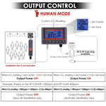 7530 Digital CO2 Carbon Dioxide IAQ Monitor Controller with Relay Function 4.5M Cable NDIR Sensing Probe for Green House Home, Office, Factory - Gain Express