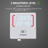 7730 Smart CO2 Carbon Dioxide Indoor Air Quality Monitor Temperature Humidity Measurement for Bedroom Close Rooms Offices Classroom - Gain Express