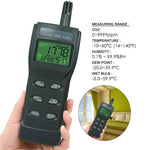 77535 CO2 0 - 9999ppm Temperature DP WB RH Humidity IAQ Air Quality Meter Tester Monitor carbon dioxide detectors analyzer Dew Point Wet Bulb USB datalogger - Gain Express