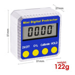 810 - 100 Digital Bevel Box Inclinometer with Magnets & Always Upright Display Protractor Large LCD - Gain Express