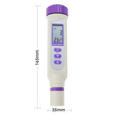 835 - 1 Digital Waterproof EC Conductivity Temperature Meter Tester Pen - type, Dual Display Water Quality, Thermometer, IP65 - Gain Express