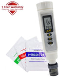 868 - 9 868 - 9 Waterproof Digital pH Meter Tester Thermometer °C °F Replaceable Electrode Pentype Design - Gain Express