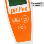 8694 8694 Long Glass Tube Pentype pH Meter Sharp Tip Probe Digital Water Quality Tester Dual Display with ATC 2.0~12.0pH Measurement Range - Gain Express