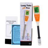 8694 8694 Long Glass Tube Pentype pH Meter Sharp Tip Probe Digital Water Quality Tester Dual Display with ATC 2.0~12.0pH Measurement Range - Gain Express