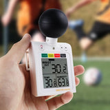 87784 87784 Wearable 2 - in - 1 WBGT + HI Heat Index Checker Wet Bulb Globe Temperature Heat Stress Meter Air Globe Temperature Humidity Tester with Dangerous Level Indicator Audible Alarm - Gain Express