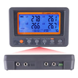 88597 88597 Digital 4 Channels Thermometer NTC Thermistor Probe SD Card Logger with Relay Function Data Logging Big LCD Display - Gain Express