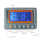 88598 88598 Digital 4 Channels K - type Thermocouple Thermometer SD Card Logger High / Low Alarm Big LCD Display - Gain Express