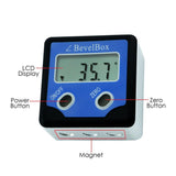 AG - 0200BB AG - 0200BB Digital 360° (±180°) Bevel Box / Inclinometer with Magnets Protractor Angle Finder 0.1° Accuracy IP54 Rate - Gain Express