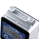 AG - 02LB Digital 360° Spirit Level Angle Gauge Inclinometer w/ Magnets Box Type +/ - 180 degree Accuracy 0.1 degree Bevel Box Level Angle Finder Large LCD Display - Gain Express