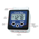 AG - 02LB Digital 360° Spirit Level Angle Gauge Inclinometer w/ Magnets Box Type +/ - 180 degree Accuracy 0.1 degree Bevel Box Level Angle Finder Large LCD Display - Gain Express